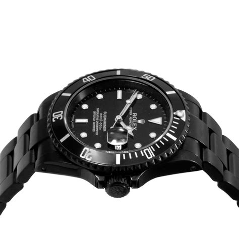 rolex black metal watch|rolex submariner all black price.